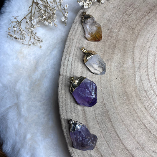 Rohstein Kettenanhänger (galvanisiert)