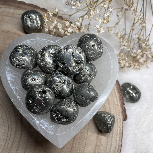 Pyrit Trommelsteine A-Qualität