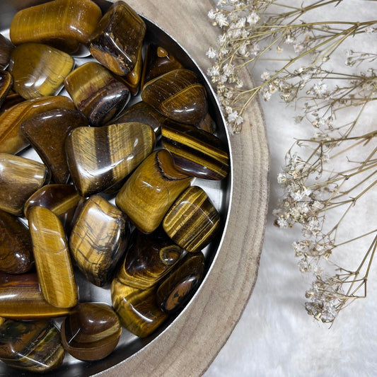 Tigerauge mini Trommelstein