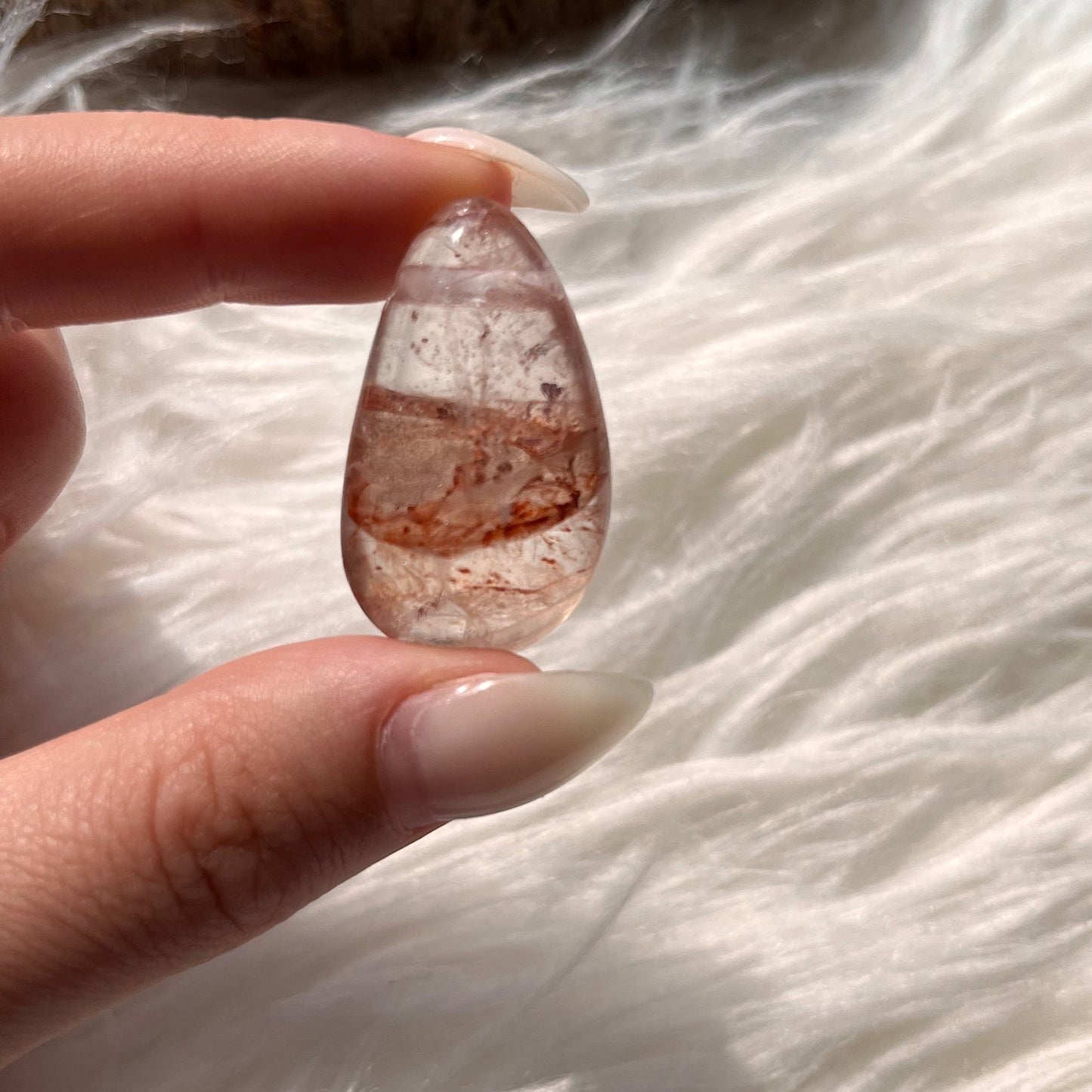 Hämatoit Quartz/Feuerquarz Anhänger