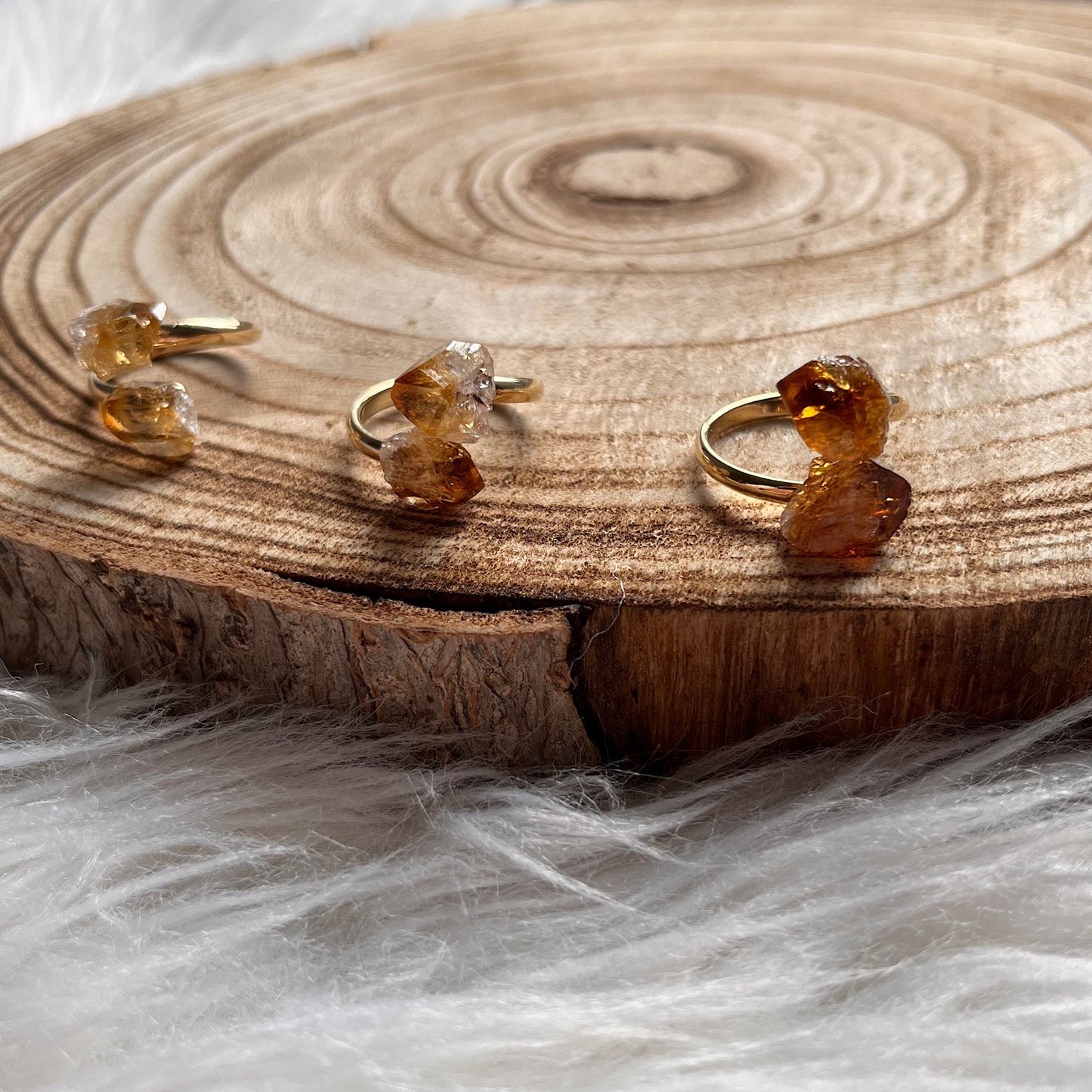 Citrin Ring, größenverstellbar