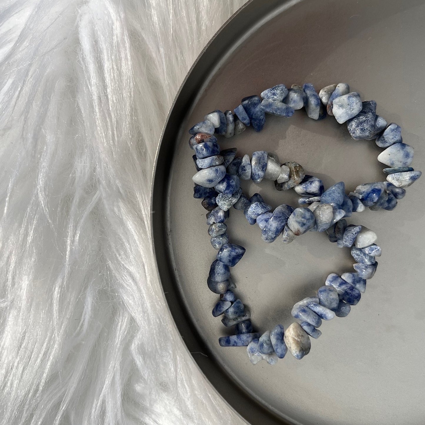 Sodalit Splitterarmband