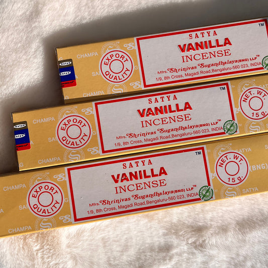 Vanilla Räucherstäbchen SATYA